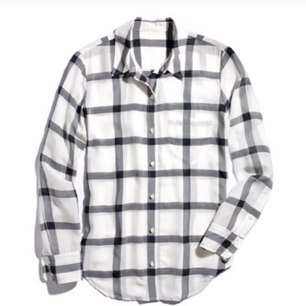 Madewell Silk Button Down Shirt